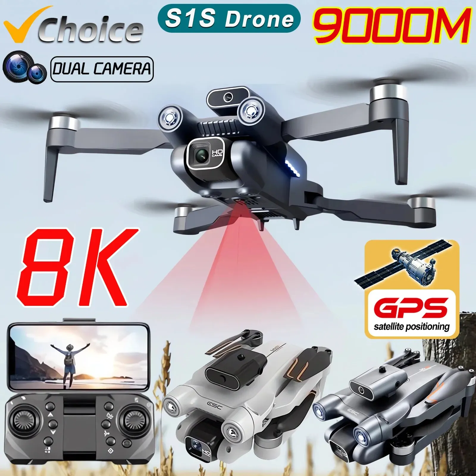 Drone Aerial Photography - Nieuwe S 1S 5G Gps Drone