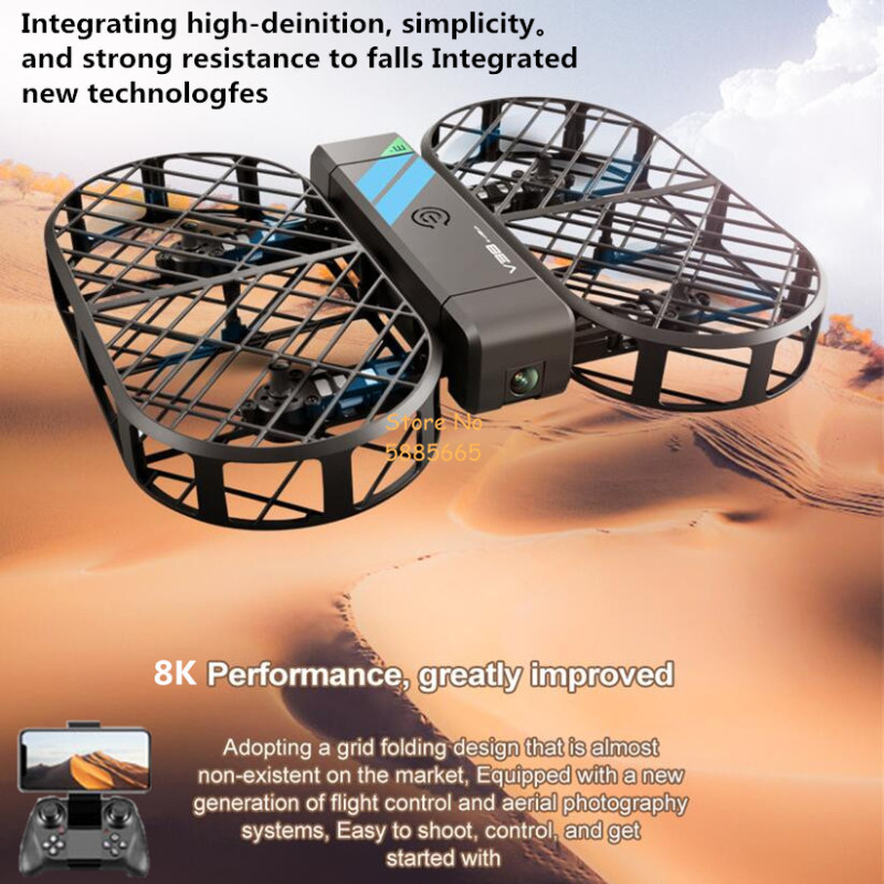Drone Video Production - 8K HD-camera 360° ° Bescherming Optische