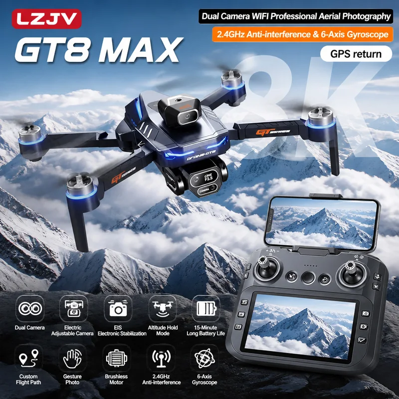 Drone Video Production - GT8 Max Opvouwbare Drone 8K HD
