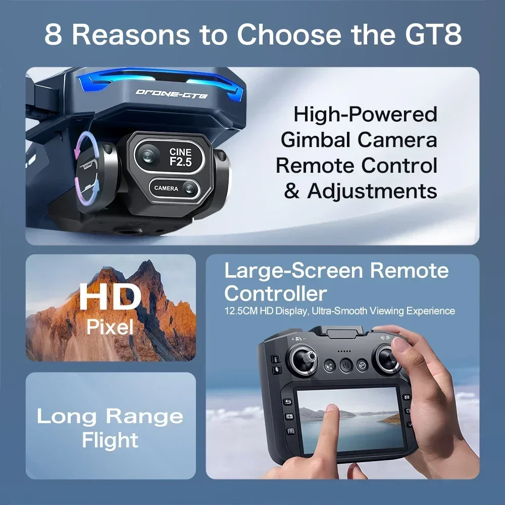 Drone 4K HD GT8 Camera Obstake - Drone Photogrammetry recensie en prijs