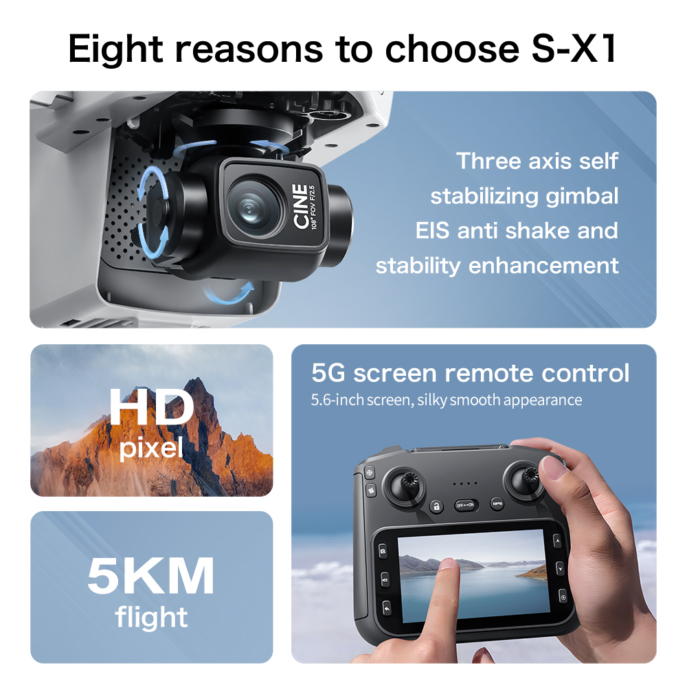Top Deal S-X1 MAX GPS Drone 3- - Drone Surveying recensie en prijs
